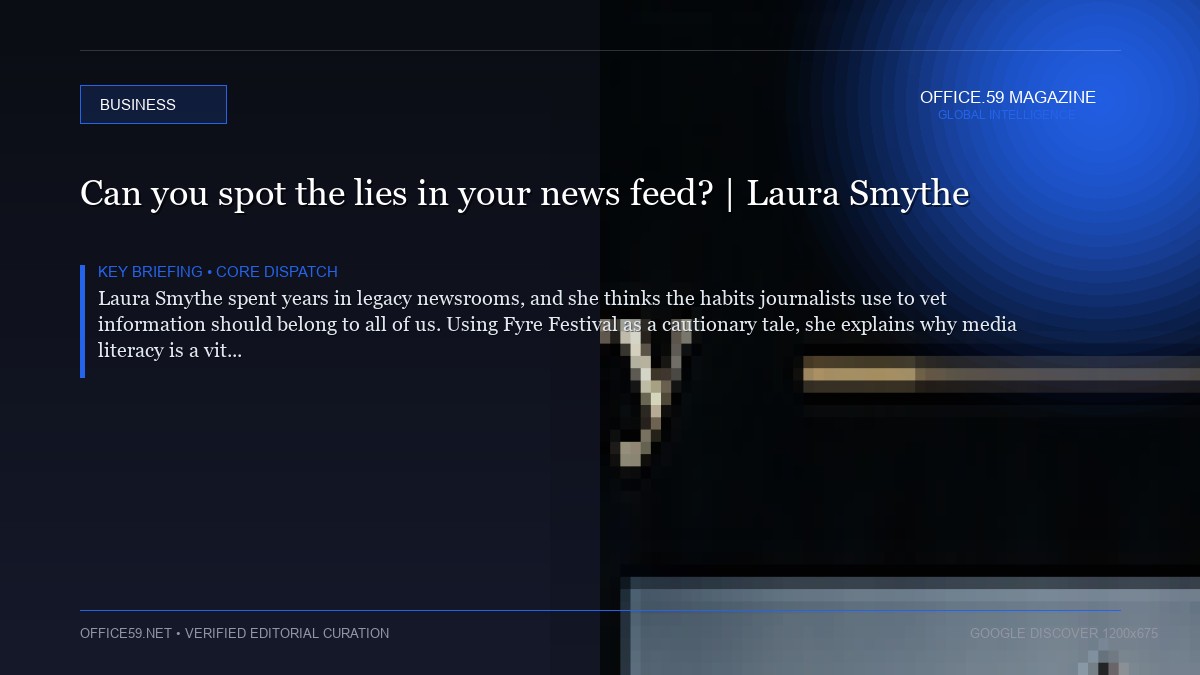 Can you spot the lies in your news feed? | Laura Smythe