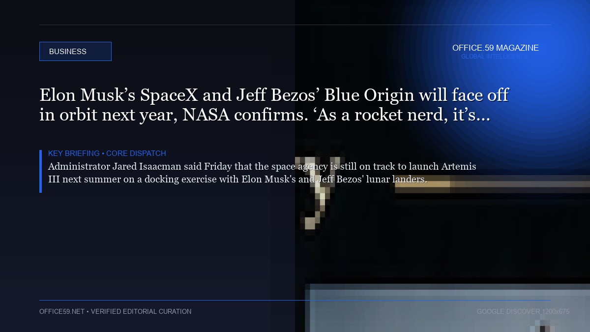 Elon Musk’s SpaceX and Jeff Bezos’ Blue Origin will face off in orbit next year, NASA confirms. ‘As a rocket nerd, it’s going to be pretty awesome’