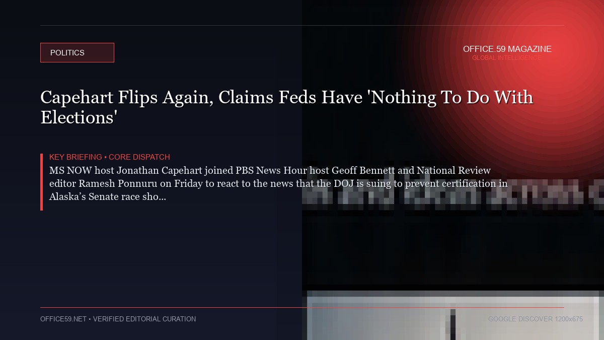 Capehart Flips Again, Claims Feds Have 'Nothing To Do With Elections'