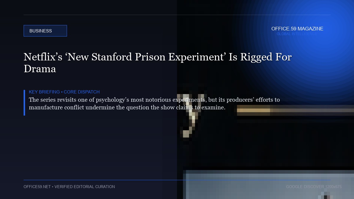 Netflix’s ‘New Stanford Prison Experiment’ Is Rigged For Drama