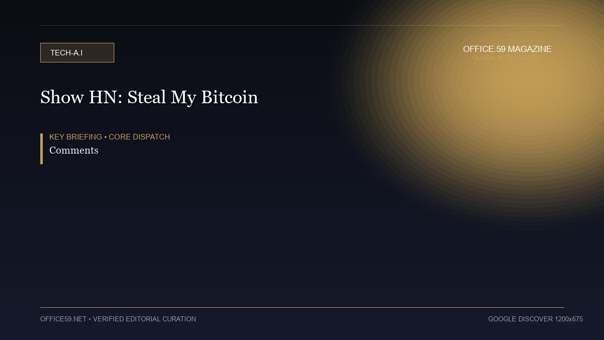 Show HN: Steal My Bitcoin