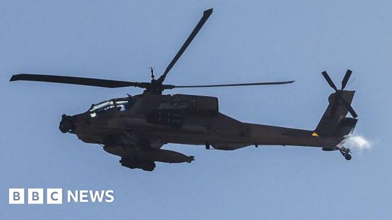 US striking Iran in response to downing of helicopter, military says