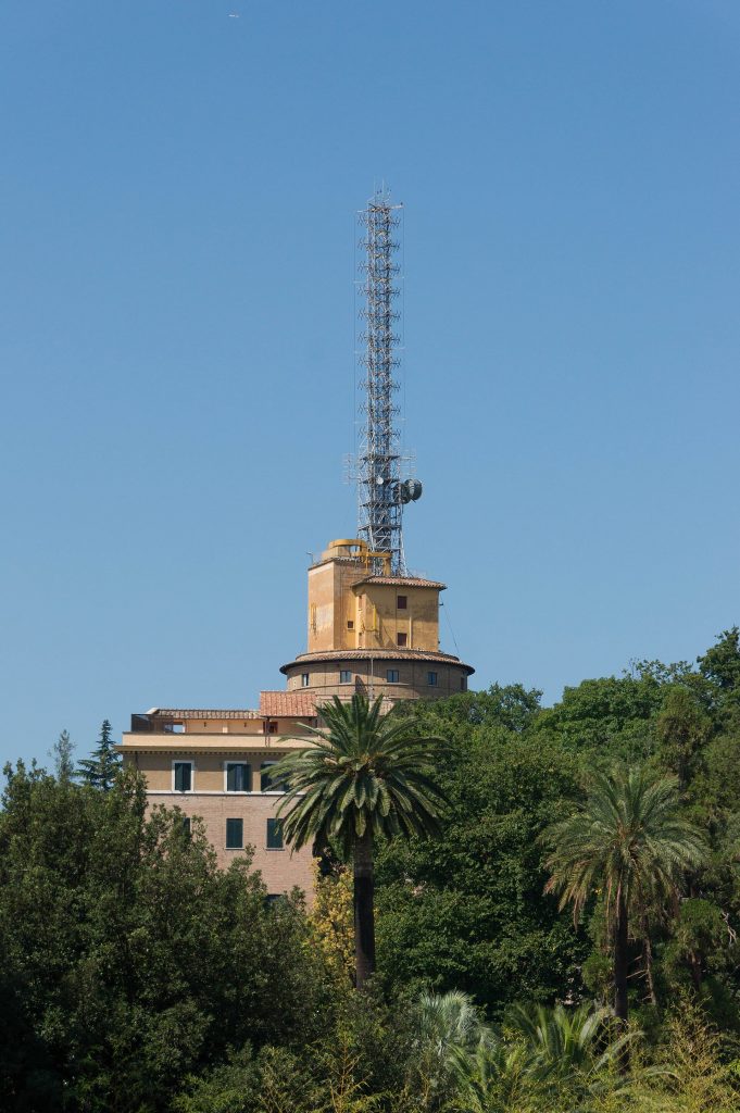 An antenna of Radio-Vatican, Vatican city.