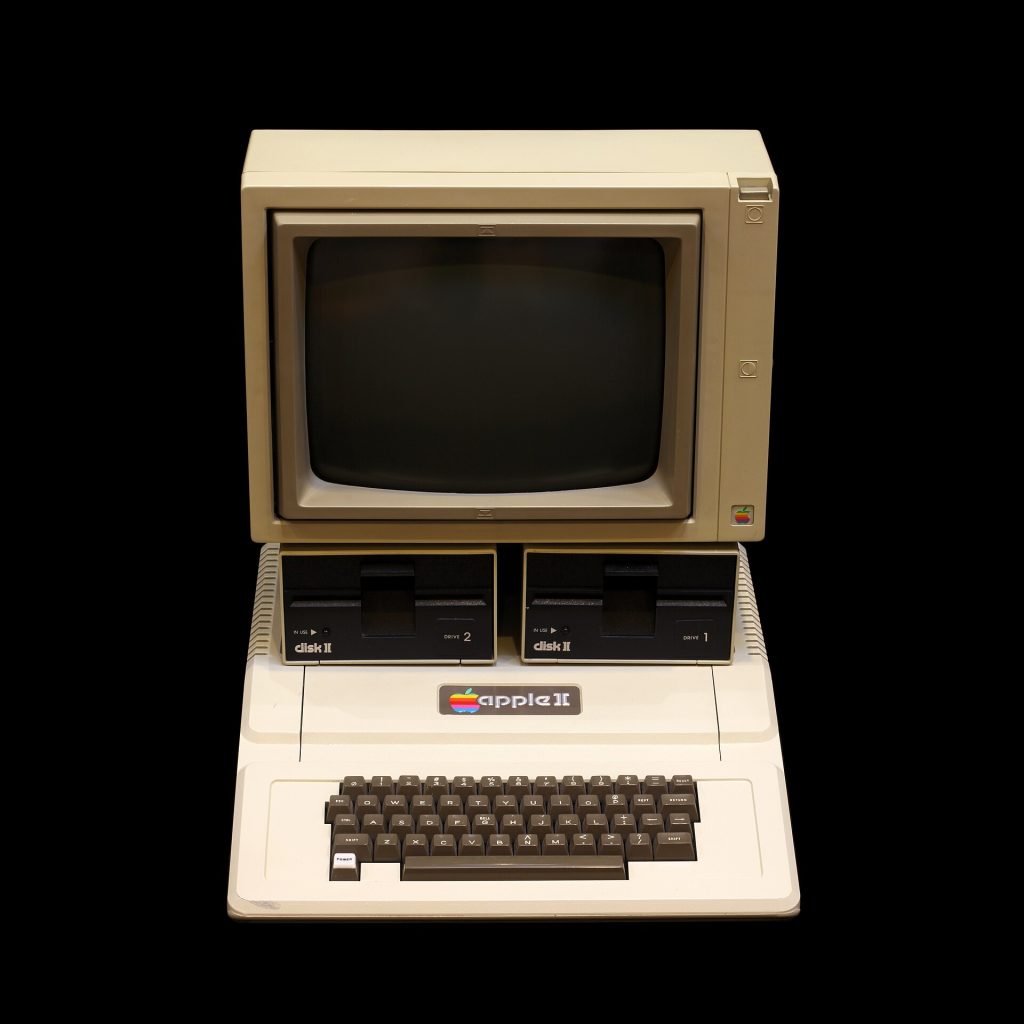 Apple II computer. On display at the Musée Bolo, EPFL, Lausanne.