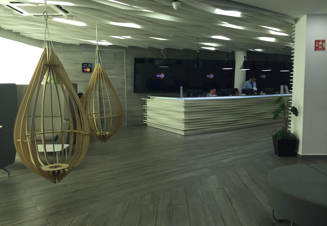 MasterCard VIP Lounge en la T1 del Aeropuerto Internacional de la Ciudad de México.