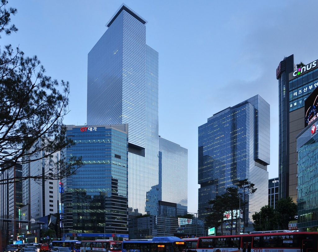 The Samsung headquarters
