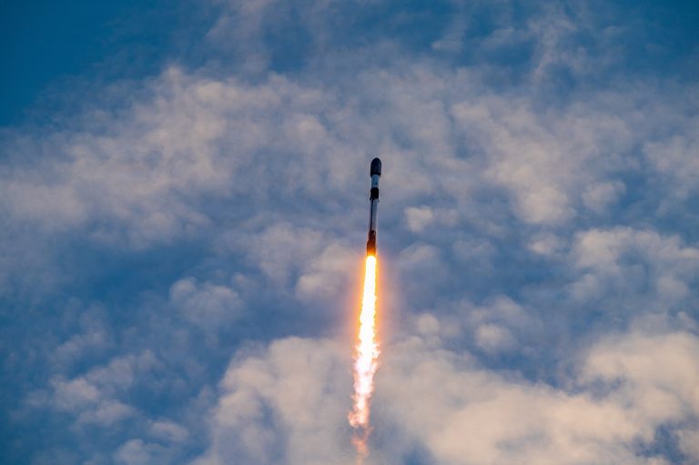 A Falcon 9 rocket carrying the Starlink 10-50 mission successfully launches from Space Launch Complex 40 at Cape Canaveral Space Force Station, Florida, on July 5, 2026. In addition to supporting the continued deployment of SpaceX’s Starlink constellation, the mission carried Besxar’s Fabships flight-test hardware, demonstrating the Eastern Range’s support to diverse commercial space operations. (U.S. Space Force photo by Gwendolyn Kurzen)