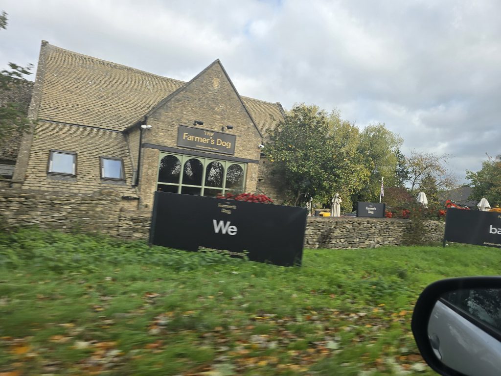 The Farmer's Dog (celebrity pub in Asthall, Oxfordshire, England, United Kingdom)