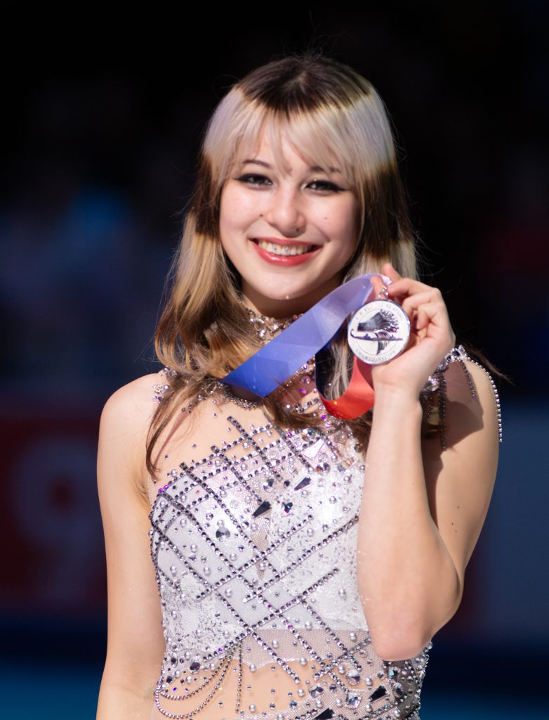 Alysa Liu during the medal ceremony at the 2026 United States Figure Skating Championships