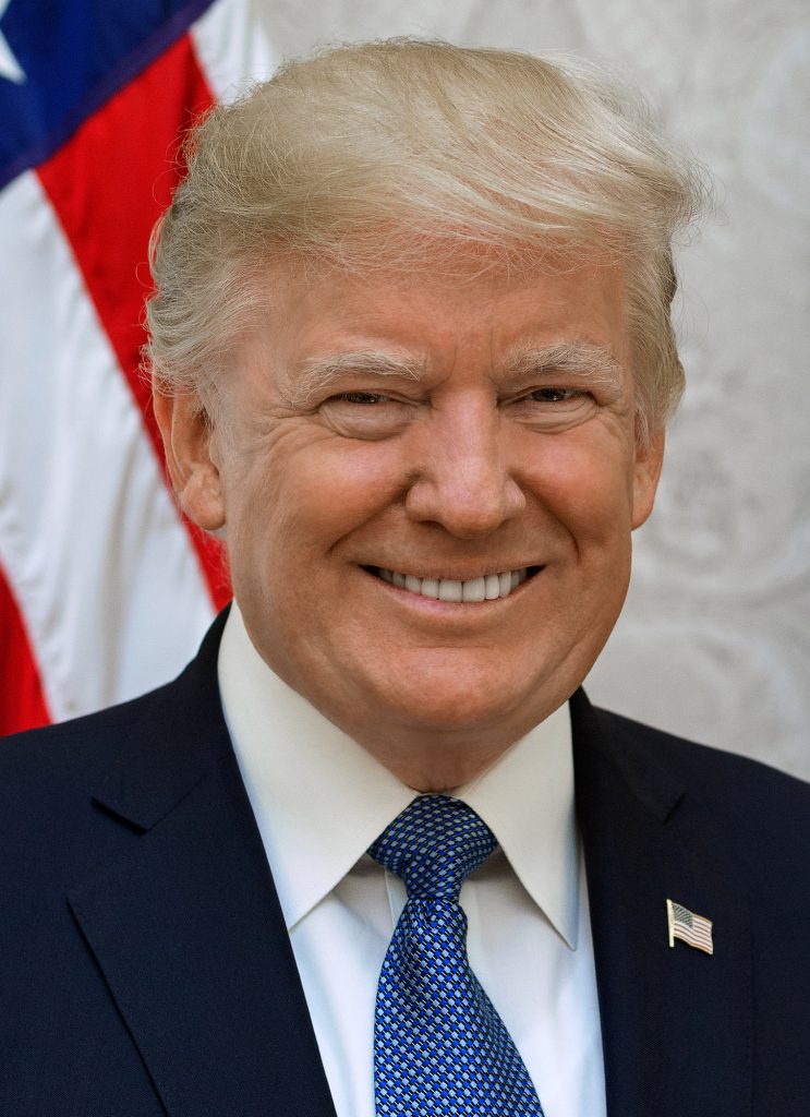 President Donald Trump poses for his official portrait at The White House, in Washington, D.C., on Friday, October 6, 2017. (Official White House Photo by Shealah Craighead)