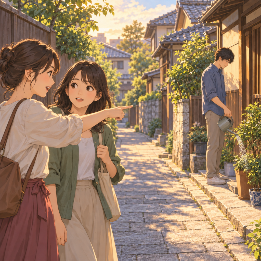 AI-generated anime-style illustration of 「彼」(かれ, kare, "he")