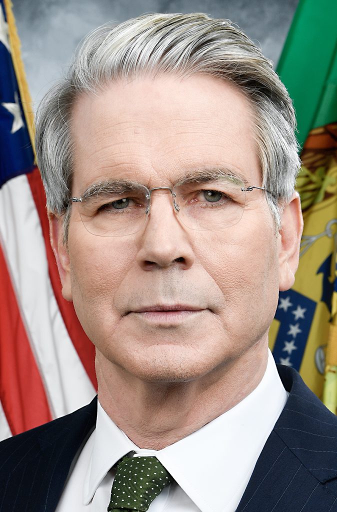 Official portrait of Secretary of the Treasury, Scott Bessent