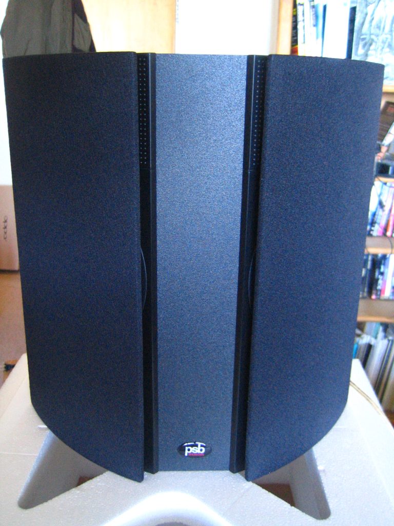 A PSB S50 bipolar surround speaker.