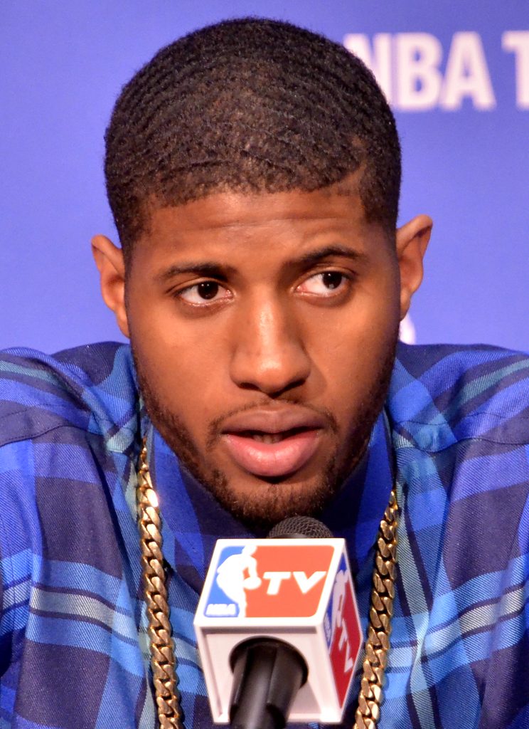 Paul George press conference during 2014 NBA Playoffs