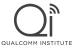The logo for the Qualcomm Institute, the UC San Diego division of the California Institute for Telecommunications and Information Technology (Calit2).