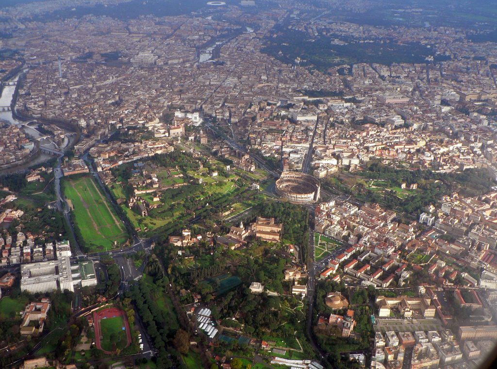 Roma. View from the air