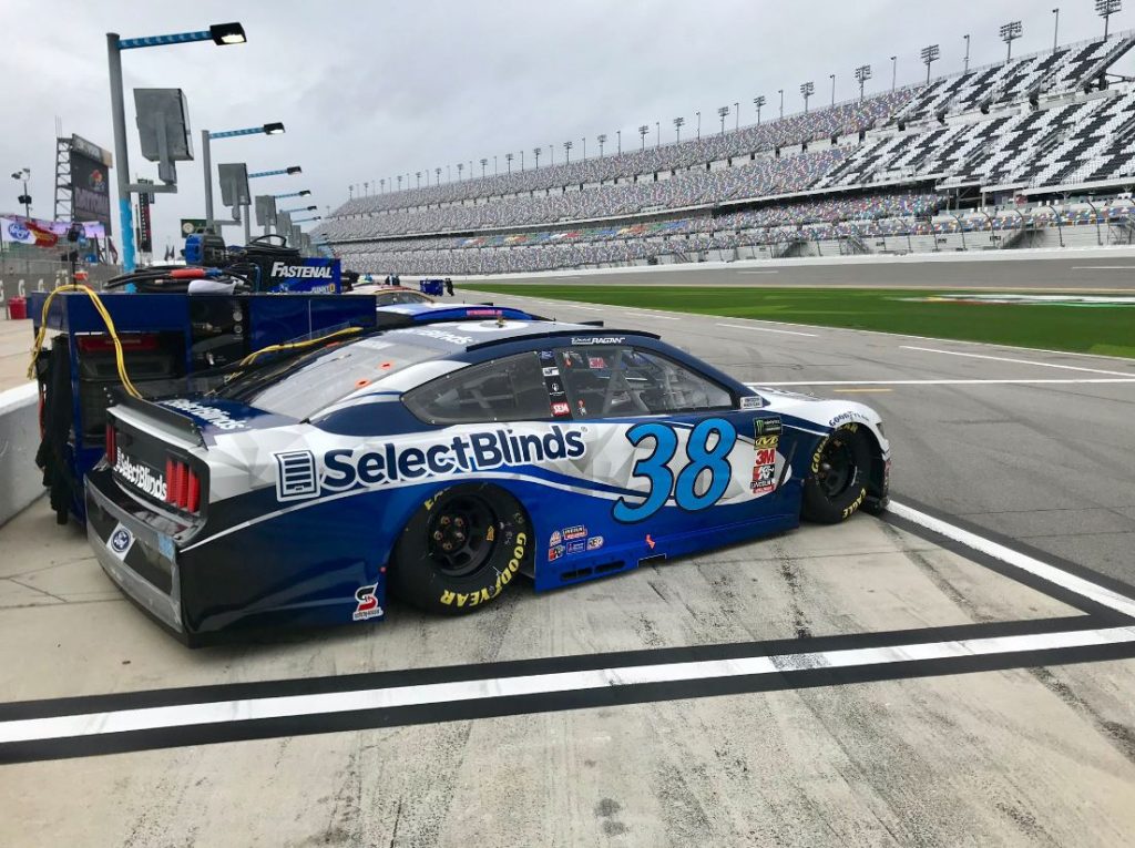 David Ragan's No. 38 Ford Mustang at the Daytona 500.