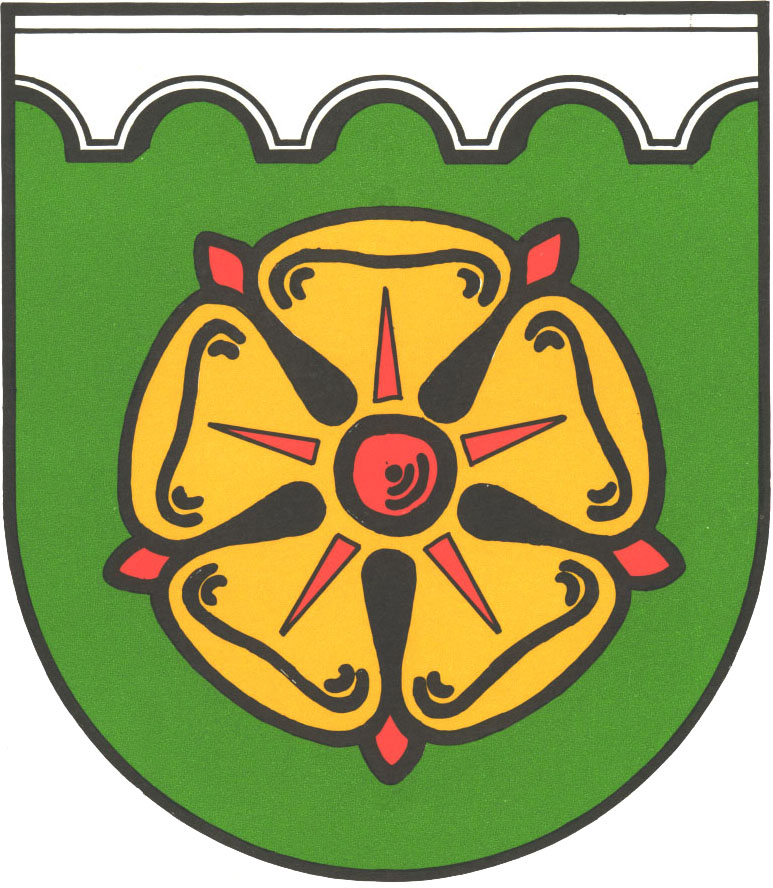 Coat of arms of the German municipality of Wennigsen. The coat of arms was granted by the Lower Saxon Minister of the Interior on 28 March 1950.
